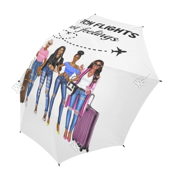 Catch Flights Not Feelings Umbrella - Picture 1 of 7